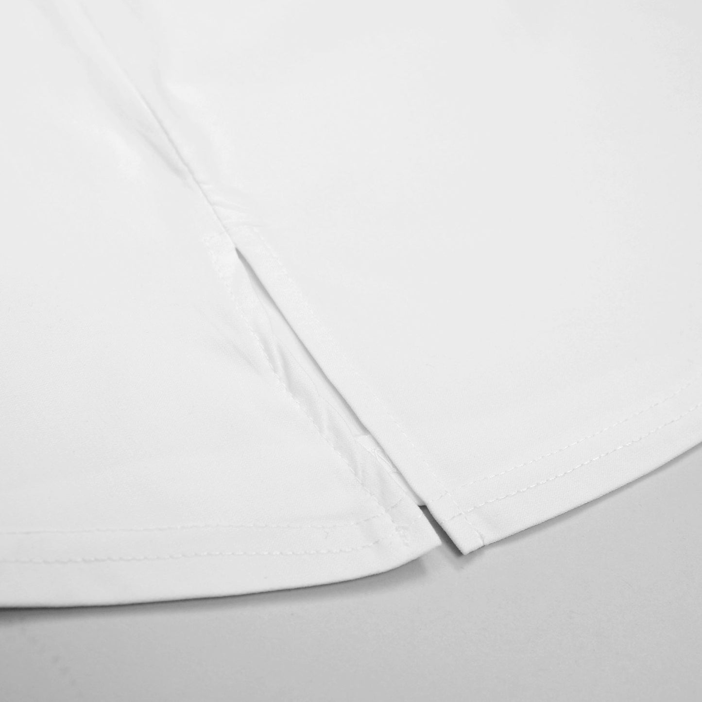 Tulip Corset Style Side Slit White Mini Dress