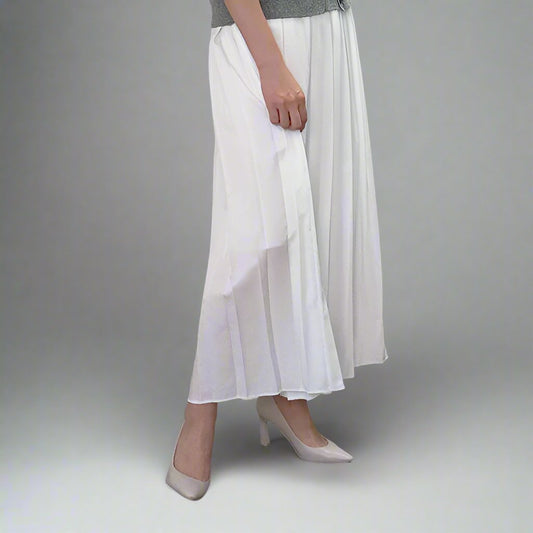 Waist Pleated Maxi Skirt