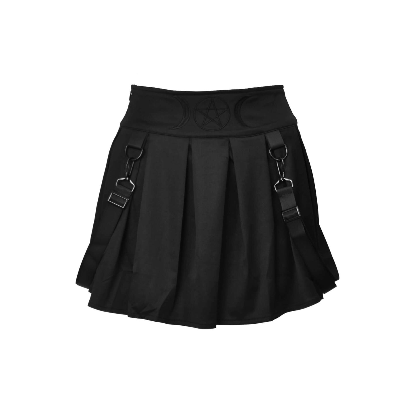 Detachable Suspender Mini Pleated Skirt