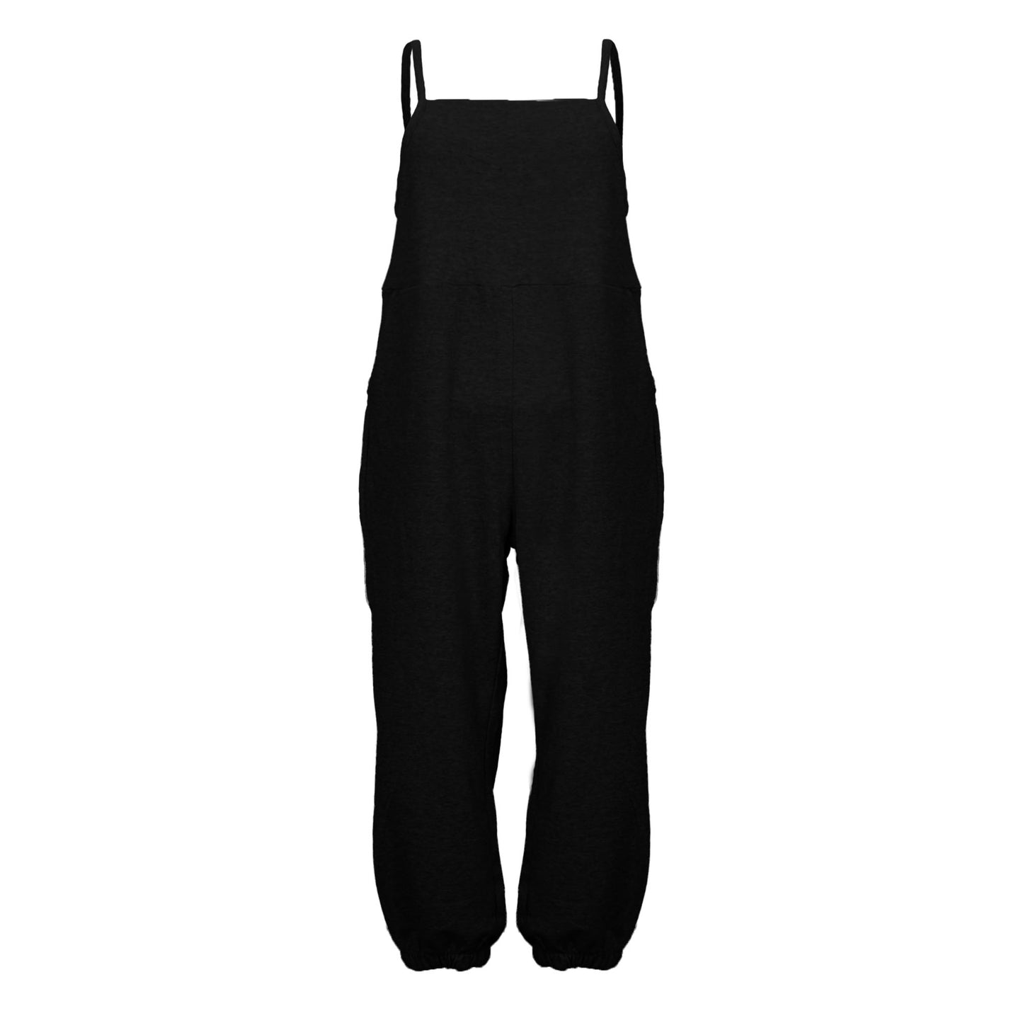 Square Neckline Jogger Ankle Jumpsuit