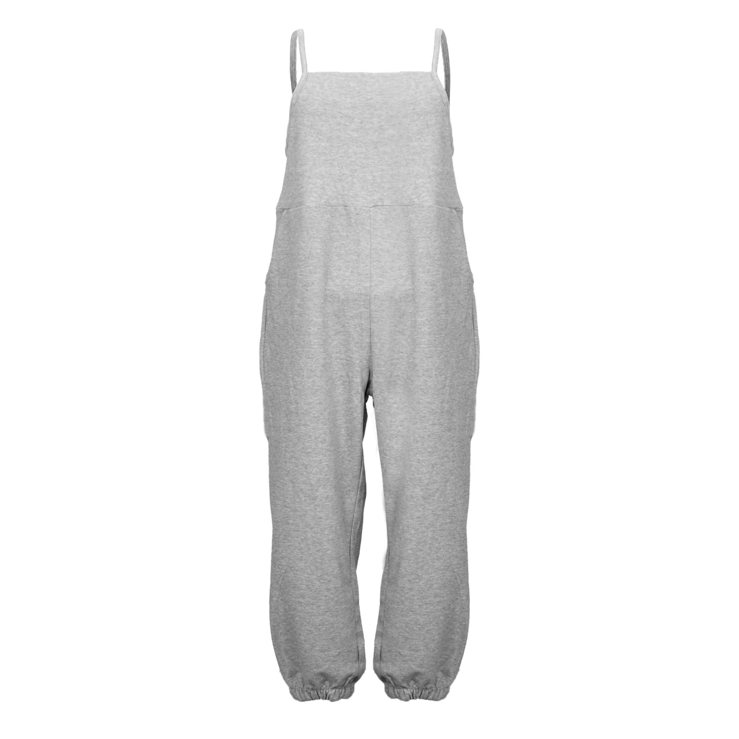 Square Neckline Jogger Ankle Jumpsuit