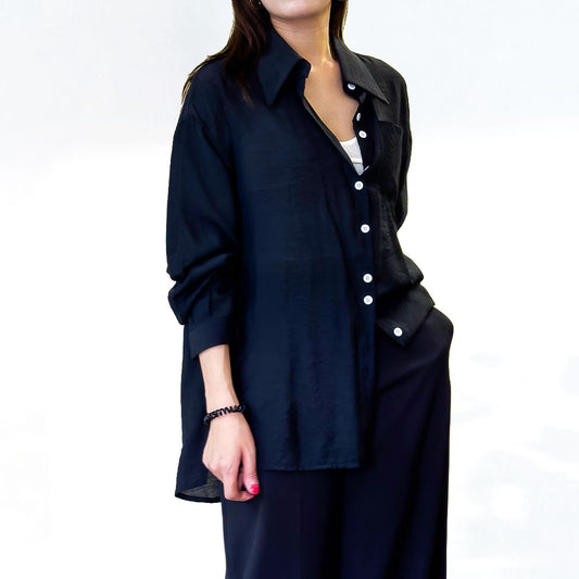 Open Back Tie Up Long Sleeve Shirts