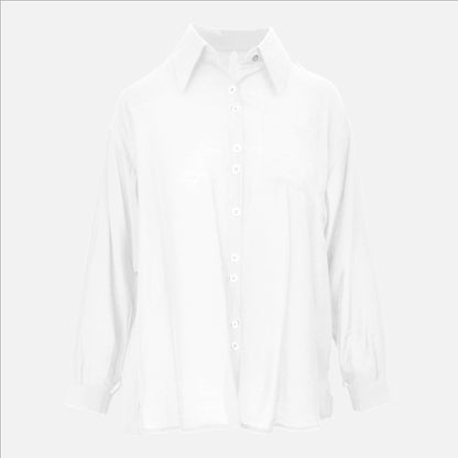 Open Back Tie Up Long Sleeve Shirts