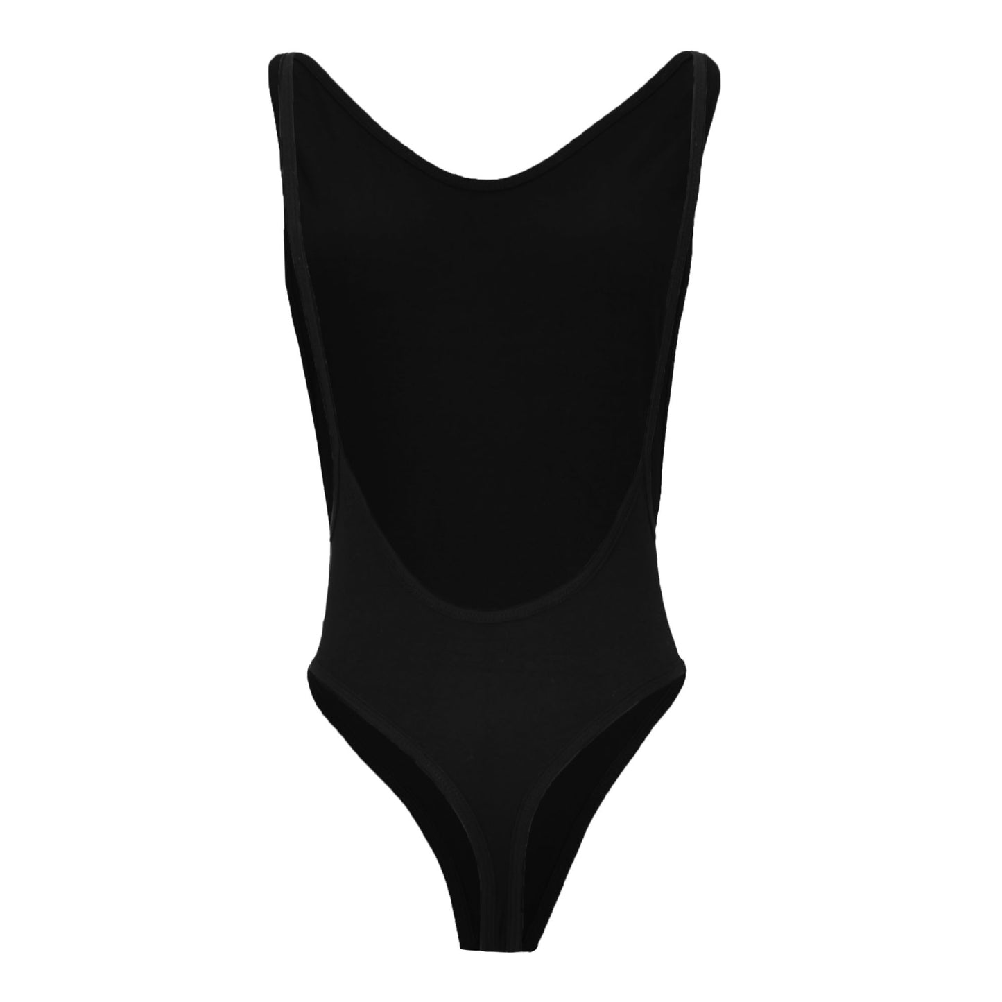 Stretchable Solid V-neck Bodysuit