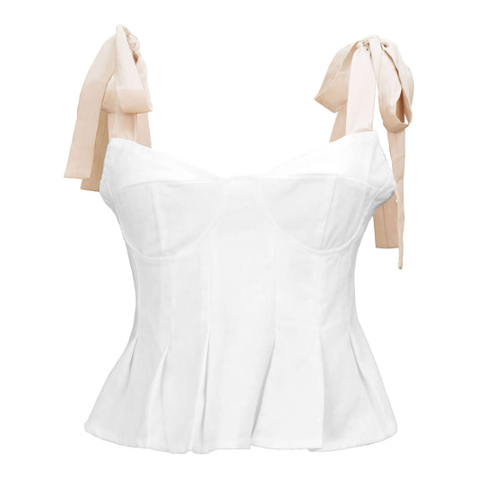 Adjustable Structured Crop Top Bustier