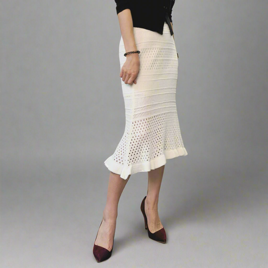 Semi-Trumpet Knitted Skirt