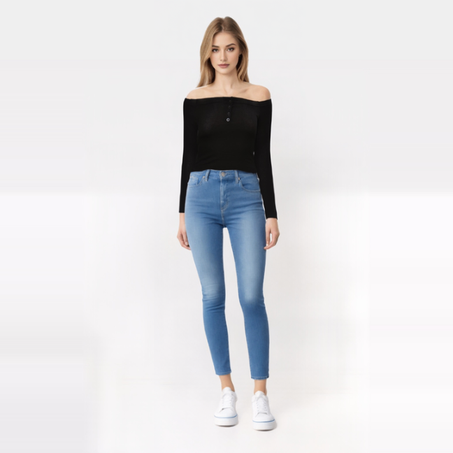 Off-shoulder Cotton Tee